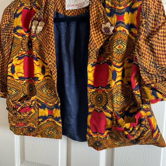 Componix petites Women's Multicolor blazer size 8 - Picture 4 of 8